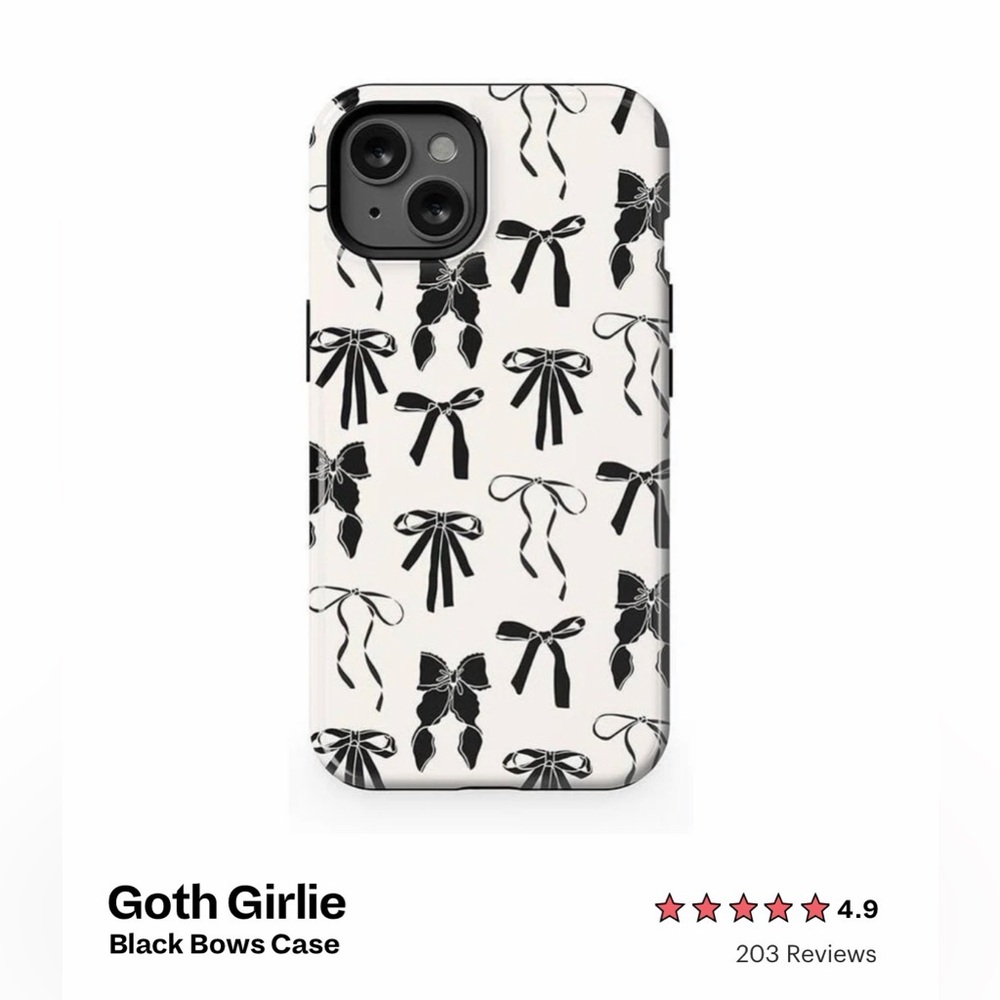 Casely Black Bows Phone Case iPhone 13
